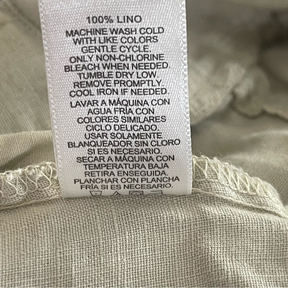 Company by Ellen Tracy Linen Pull On Shorts XXL - Picture 7 of 7